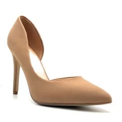 Delicious Shoes Zoom-s -Fashion Shoes Promotion Store Delicious Shoes Zoom s Taupe Nub Pu 1